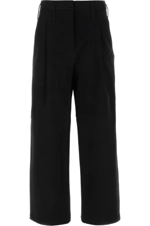 Serafini Bukser, Dame, Sort, S, Bomuld, Wide-Leg Pant