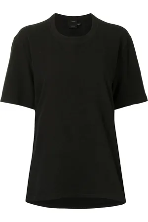 Proenza Schouler Top, Dame, Sort, M, Bomuld, Sort Casual Bomulds T-shirt i Sort