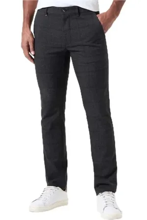 HUGO BOSS Bukser, Herre, Sort, W35 L32, Bomuld, Slim Chino Bukser