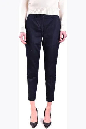 Jacob Cohen Bukser, Dame, Blå, 2XS, Uld, Stilfulde Chino Bukser
