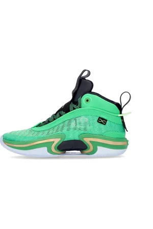Jordan Sko, Herre, Grøn, 45 1/2 EU, Wave Texture Basketballsko