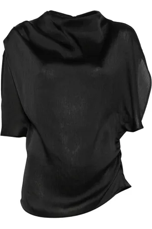 Pinko Bluser & Skjorter, Dame, Sort, L, Polyester, Merignac Bluse