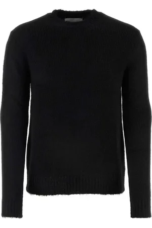 Jil Sander Strik, Herre, Sort, M, Tyl, Alpaca Blend Sweater