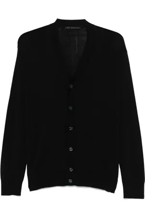 LOW BRAND Strik, Herre, Sort, M, Uld, Sort Sweater Stilfuld Model