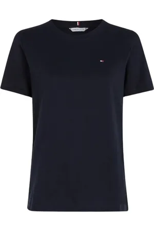 Tommy Hilfiger Top, Dame, Blå, S, Bomuld, Modern Regular C-Nk T-Shirt