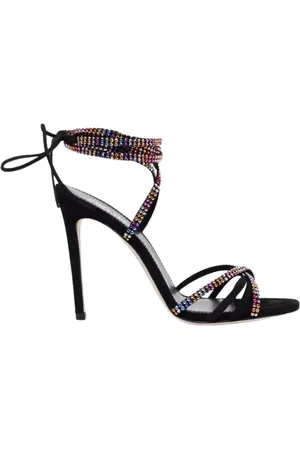 PARIS TEXAS Sko, Dame, Sort, 37 1/2 EU, Uld, Sort krystalrem stilet sandaler