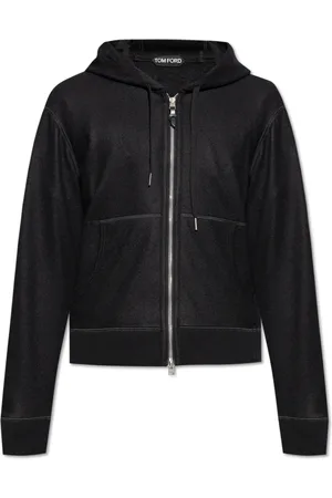 Tom Ford Strik, Herre, Sort, 2XL, Cashmere, Cashmere Hoodie