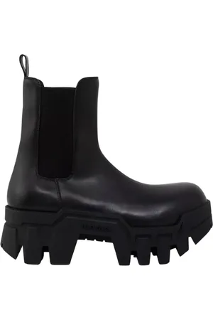 Balenciaga Sko, Dame, Sort, 40 EU, Sorte Chelsea-støvler med tyk sål