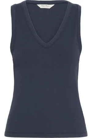 Part Two Top, Dame, Sort, XL, V-neck Top After Midnight