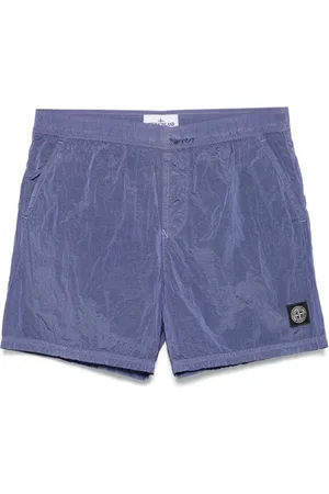Stone Island Shorts, Herre, Lilla, 2XL, Casual Shorts
