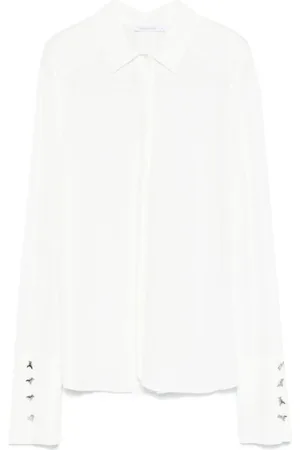 Patrizia Pepe Bluser & Skjorter, Dame, Hvid, S, Tyl, Stylish Collection Skjorte