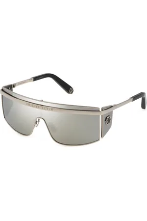 Philipp Plein Tilbehør, Dame, Grå, ONE SIZE, Uld, Solbriller