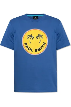 Paul Smith Top, Herre, Blå, L, Bomuld, T-shirt med print