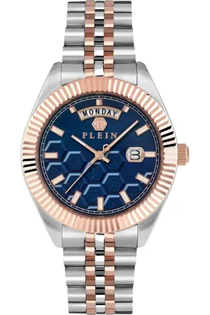 Philipp Plein Tilbehør, Herre, Blå, ONE SIZE, Uld, Date Superlative Ur