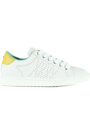 Panchic Sko, Herre, Hvid, 45 EU, Læder, Læder Sneakers