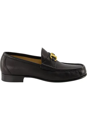 VALENTINO GARAVANI Sko, Herre, Sort, 42 1/2 EU, Læder, Sort Læder VLogo Signatur Loafers