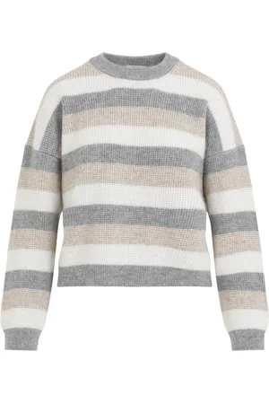 PESERICO SIGN Strik, Dame, Flerfarvet, 2XS, Uld, Grå sweater