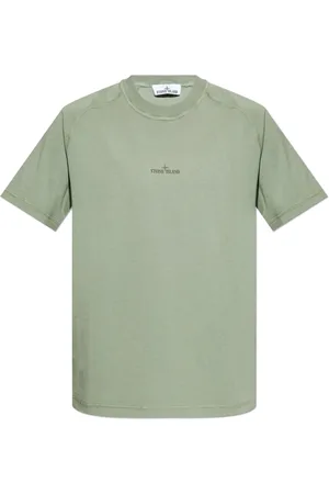 Stone Island Top, Herre, Grøn, S, Bomuld, Institutional One T-shirt