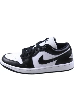 Jordan Sko, Dame, Sort, 41 EU, Læder, Low `Panda` Sneakers