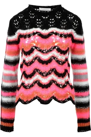 Serafini Strik, Dame, Sort, S, Crew Neck Sweater
