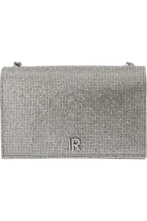 John Richmond Taske, Dame, Grå, ONE SIZE, Polyester, Silver Crossbody Clutch