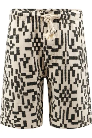 Isabel Marant Shorts, Herre, Sort, M, Bomuld, Geometrisk Print Bomulds Bermuda Shorts