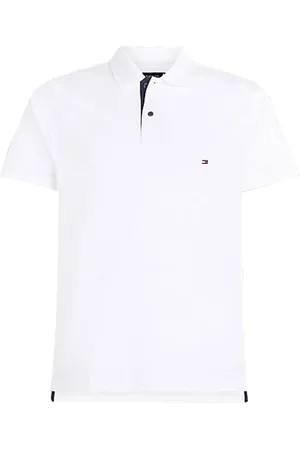 Tommy Hilfiger Top, Herre, Hvid, S, Monotype Placket Regular Polo Shirt