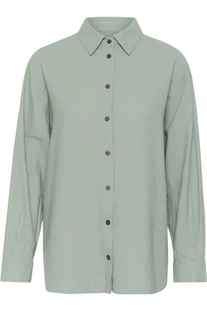 INWEAR Bluser & Skjorter, Dame, Grøn, XL, Oversized Skjorte