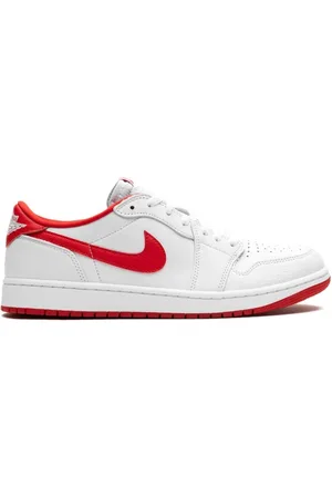 Jordan Sko, Herre, Hvid, 42 1/2 EU, Læder, Retro Low OG Sneakers