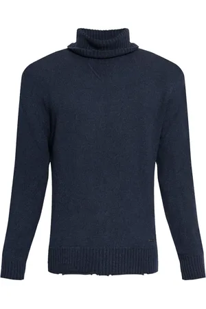 Dsquared2 Strik, Herre, Blå, L, Uld, Roll-Neck Strikket Jumper