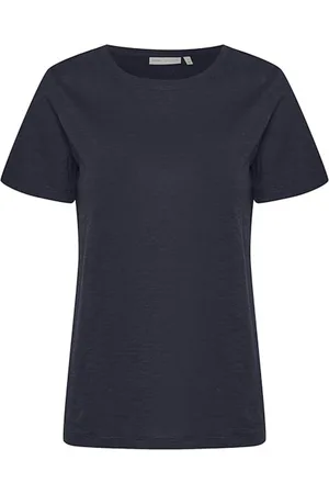 INWEAR Top, Dame, Blå, 2XS, Bomuld, Almaiw T-shirt