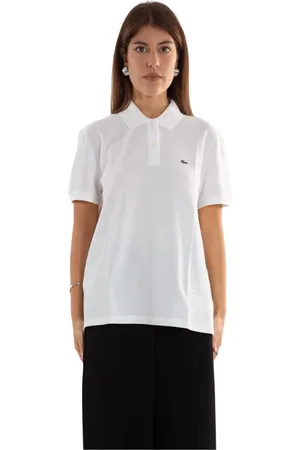Lacoste Top, Dame, Hvid, S, Klassisk Croc Polo Shirt i 001