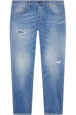 Dondup Jeans, Herre, Blå, W35, Bomuld, Slim Fit Blå Jeans 5 Lomme