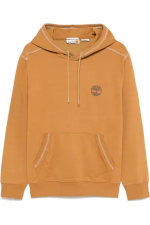 Timberland Sweathshirts & Hoodies, Herre, Brun, S, Uld, Snørelue Hættetrøje Brun
