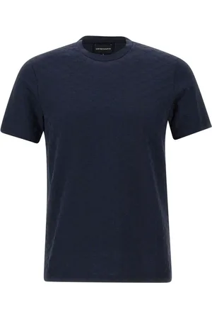 Emporio Armani Top, Herre, Blå, M, Uld, T-shirts