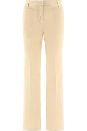 Jacob Cohen Bukser, Dame, Hvid, XS, Bomuld, Straight Leg Jeans med Broderet Logo