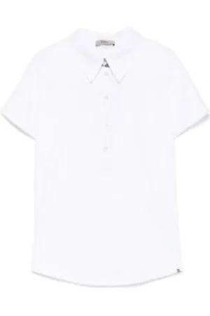 HERNO Top, Dame, Hvid, L, Bomuld, Bomuld Polo Skjorte