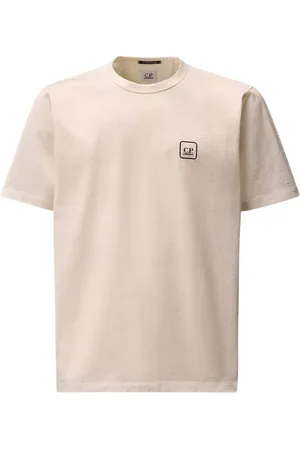 C.P. Company Top, Herre, Hvid, M, Bomuld, Urban Tech Jersey T-shirt Hvid