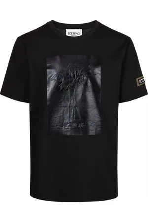 Iceberg Top, Herre, Sort, XS, Uld, Stilfuld Model T-shirt