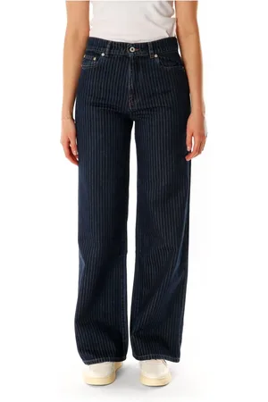 Kenzo Jeans, Dame, Blå, W29, Denim, Højtaljede Jeans med Lige Ben