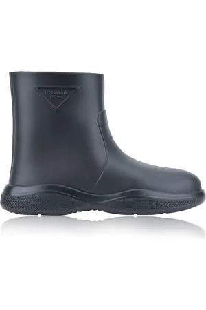 Prada Sko, Dame, Sort, 38 EU, Slip-On Gummistøvler
