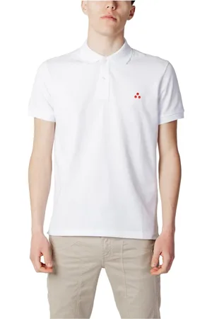Peuterey Top, Herre, Hvid, 2XL, Bomuld, Bomulds Polo Shirt