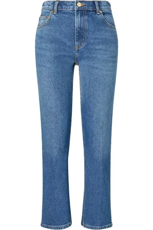 Tory Burch Jeans, Dame, Blå, W25, Bomuld, Cropped Flared Jeans