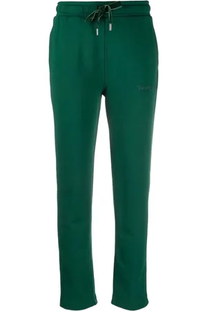 Tommy Hilfiger Bukser, Dame, Grøn, L, Bomuld, Grønne Sweatpants Regular Fit