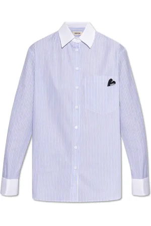 Zadig & Voltaire Bluser & Skjorter, Dame, Blå, L, Bomuld, Morning Shirt