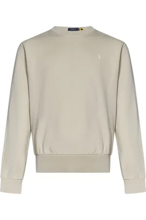 Ralph Lauren Sweathshirts & Hoodies, Herre, Grå, S, Bomuld, Sweater med Pony Broderi