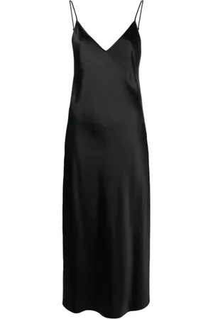 Joseph Kjole, Dame, Sort, 2XL, Satin, Clea Kjole - Silke Satin