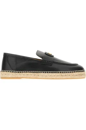 VALENTINO GARAVANI Sko, Herre, Sort, 40 EU, Læder, Vlogo Espadriller