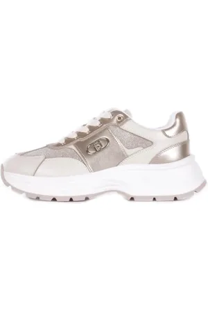 Liu Jo Sko, Dame, Grå, 36 EU, Læder, Sporty Grå Sneakers