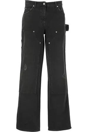 Golden Goose Jeans, Dame, Sort, S, Bomuld, Sort Bomuld Jeans med Stjernelogo